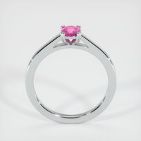 0.39 Ct. Sapphire Ring, 18K White Gold 3