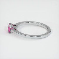 0.39 Ct. Sapphire Ring, 18K White Gold 4