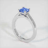 1.16 Ct. Sapphire Ring, 18K White Gold 2