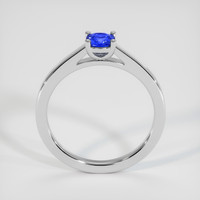 0.35 Ct. Blue Sapphire Ring, 18K White Gold 3