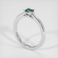 0.40 Ct. Sapphire Ring, 18K White Gold 2