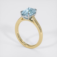 2.50 Ct. Gemstone Ring, 14K White & Yellow 2