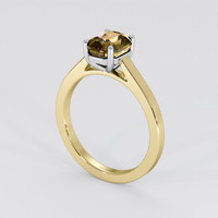 1.79 Ct. Bi Color Sapphire Ring, 14K White & Yellow 2