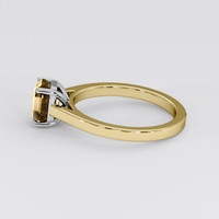 1.79 Ct. Bi Color Sapphire Ring, 14K White & Yellow 4