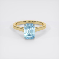 2.50 Ct. Gemstone Ring, 18K White & Yellow 1
