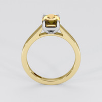 1.79 Ct. Bi Color Sapphire Ring, 18K White & Yellow 3