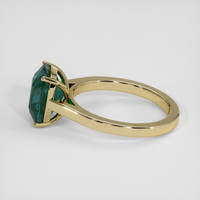 5.02 Ct. Bluish Green Sapphire Ring, 10K Yellow Gold 4