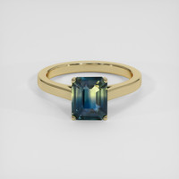 3.08 Ct. Bi Color Sapphire Ring, 10K Yellow Gold 1