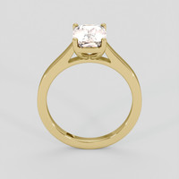 2.04 Ct. Peach Sapphire Ring, 10K Yellow Gold 3
