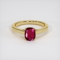 1.20 Ct. Ruby Ring, 14K Yellow Gold 1
