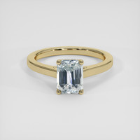 2.03 Ct. Bluish Green Sapphire Ring, 14K Yellow Gold 1
