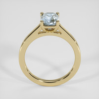 2.03 Ct. Bluish Green Sapphire Ring, 14K Yellow Gold 3