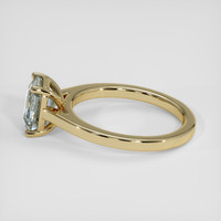 2.03 Ct. Bluish Green Sapphire Ring, 14K Yellow Gold 4