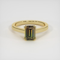 3.65 Ct. Sapphire Ring, 14K Yellow Gold 1