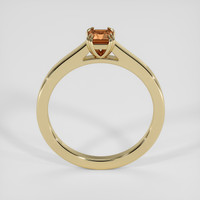 0.38 Ct. Orangish Brown Sapphire Ring, 14K Yellow Gold 3