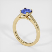 2.93 Ct. Blue Sapphire Ring, 18K Yellow Gold 2