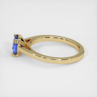 2.93 Ct. Blue Sapphire Ring, 18K Yellow Gold 4