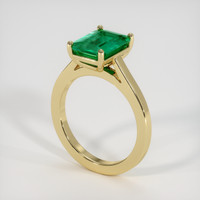 2.36 Ct. Emerald Ring, 18K Yellow Gold 2