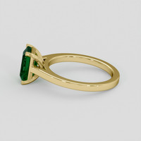 1.62 Ct. Emerald Ring, 18K Yellow Gold 4