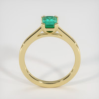 0.89 Ct. Emerald Ring, 18K Yellow Gold 3