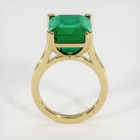 9.21 Ct. Emerald Ring, 18K Yellow Gold 3