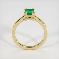 0.95 Ct. Emerald Ring, 18K Yellow Gold 3