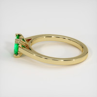 2.28 Ct. Emerald Ring, 18K Yellow Gold 4