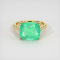 5.04 Ct. Emerald Ring, 18K Yellow Gold 1