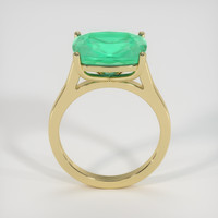 5.04 Ct. Emerald Ring, 18K Yellow Gold 3