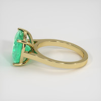 5.04 Ct. Emerald Ring, 18K Yellow Gold 4