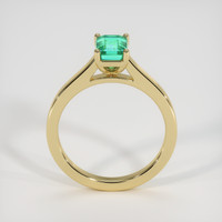 1.11 Ct. Emerald Ring, 18K Yellow Gold 3