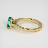 1.11 Ct. Emerald Ring, 18K Yellow Gold 4