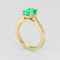 1.74 Ct. Emerald Ring, 18K Yellow Gold 2