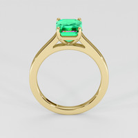 1.74 Ct. Emerald Ring, 18K Yellow Gold 3