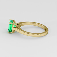 1.74 Ct. Emerald Ring, 18K Yellow Gold 4