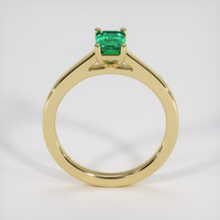 0.79 Ct. Emerald Ring, 18K Yellow Gold 3