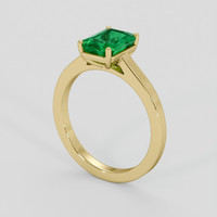 1.72 Ct. Emerald Ring, 18K Yellow Gold 2