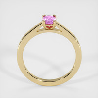 0.51 Ct. Pink Sapphire Ring, 18K Yellow Gold 3