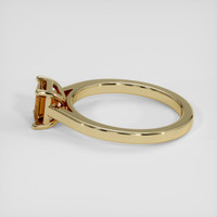 1.24 Ct. Yellowish Brown Sapphire Ring, 18K Yellow Gold 4