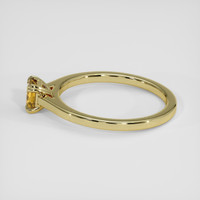 0.63 Ct. Brown Sapphire Ring, 18K Yellow Gold 4