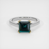 1.63 Ct. Gemstone Ring, 14K Yellow & White 1