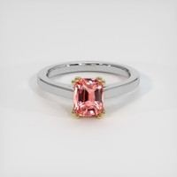 1.60 Ct. Sapphire Ring, 14K Yellow & White 1