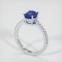 1.75 Ct. Sapphire Ring, Platinum 950 2