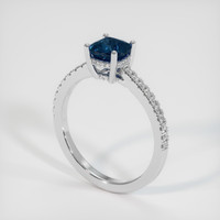 1.29 Ct. Sapphire Ring, Platinum 950 2