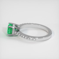 1.23 Ct. Emerald Ring, Platinum 950 4