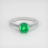 1.39 Ct. Emerald Ring, Platinum 950 1