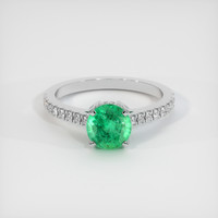 1.56 Ct. Emerald Ring, Platinum 950 1