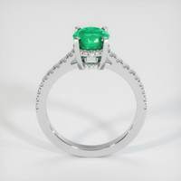 0.92 Ct. Emerald Ring, Platinum 950 3