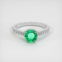 1.15 Ct. Emerald Ring, Platinum 950 1