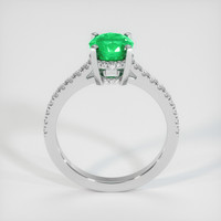 0.94 Ct. Emerald Ring, Platinum 950 3